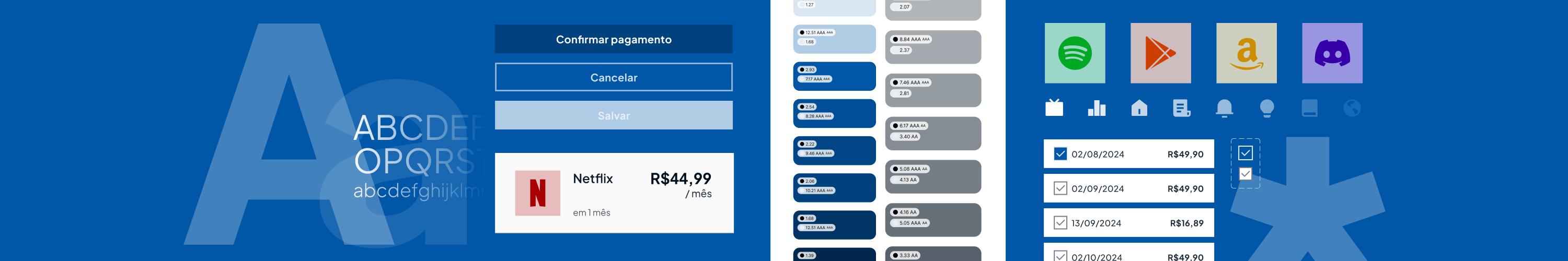 Composição de componentes, elementos de marca e guias de estilo do projeto